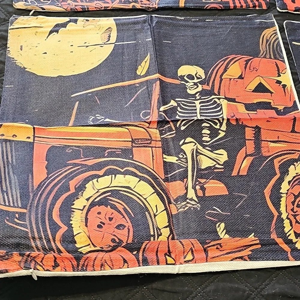 Nwt Halloween Themed Pillow Covers 18x18